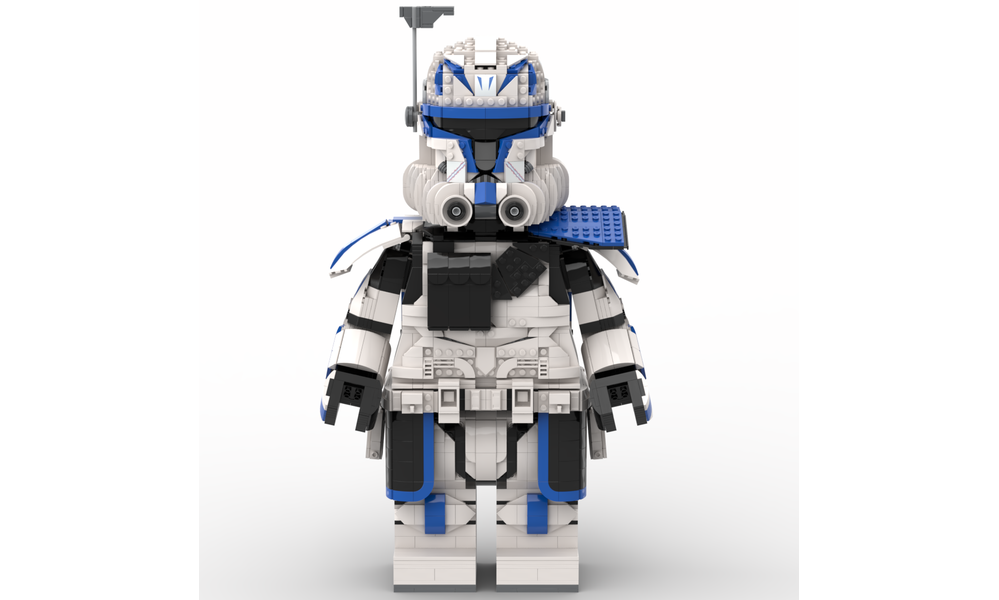 LEGO MOC Captain Rex Phase Megafigure (fits official helmet) by