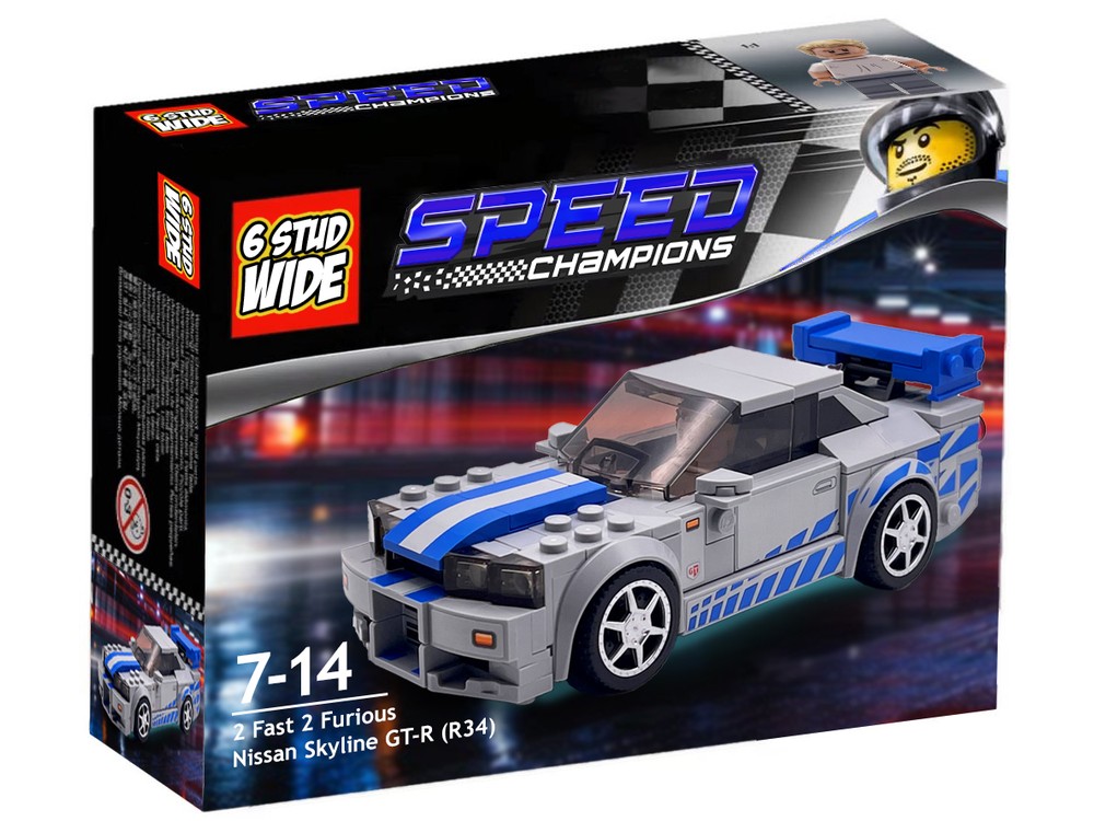 LEGO MOC-141268 2 Fast 2 Furious Datto Skyline GT-R - 76917 by