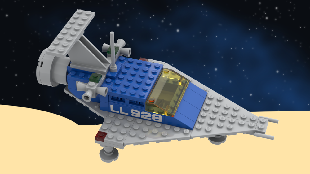 LEGO MOC Classic Space Reimagined: One Man Ship LL918 by watson.lego ...