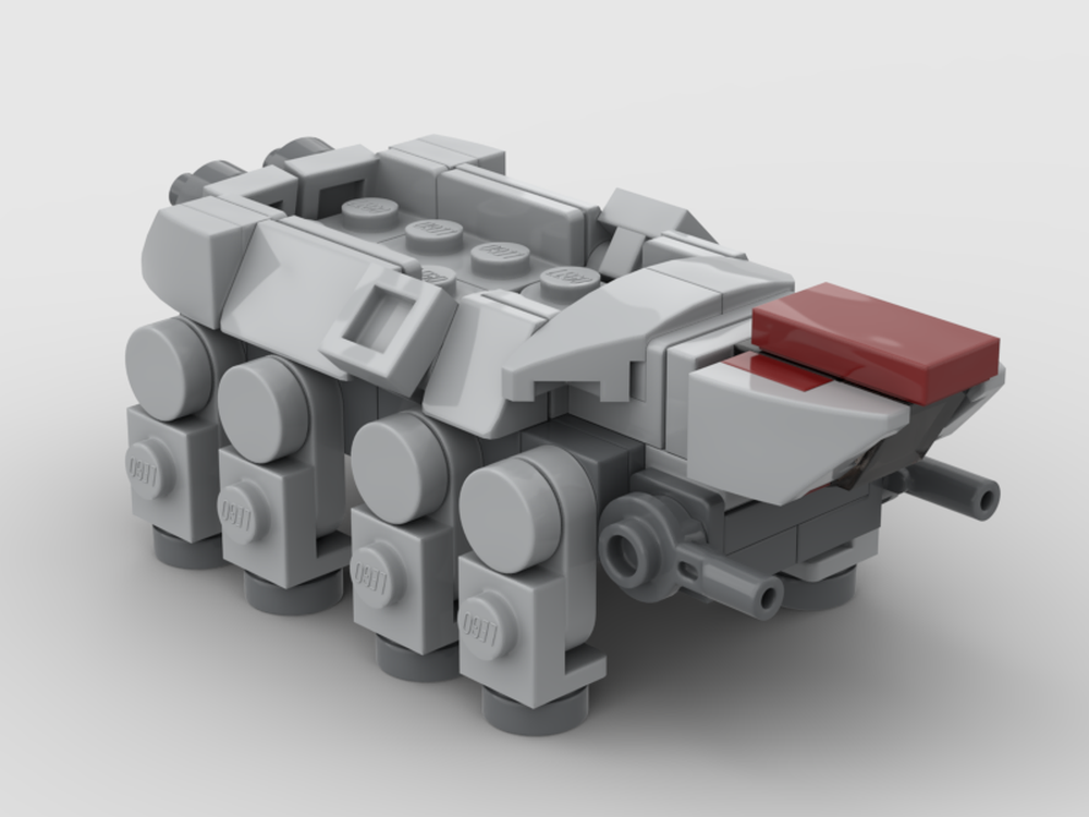 LEGO MOC micro scale AT-AT by Lego_things_and_stuff