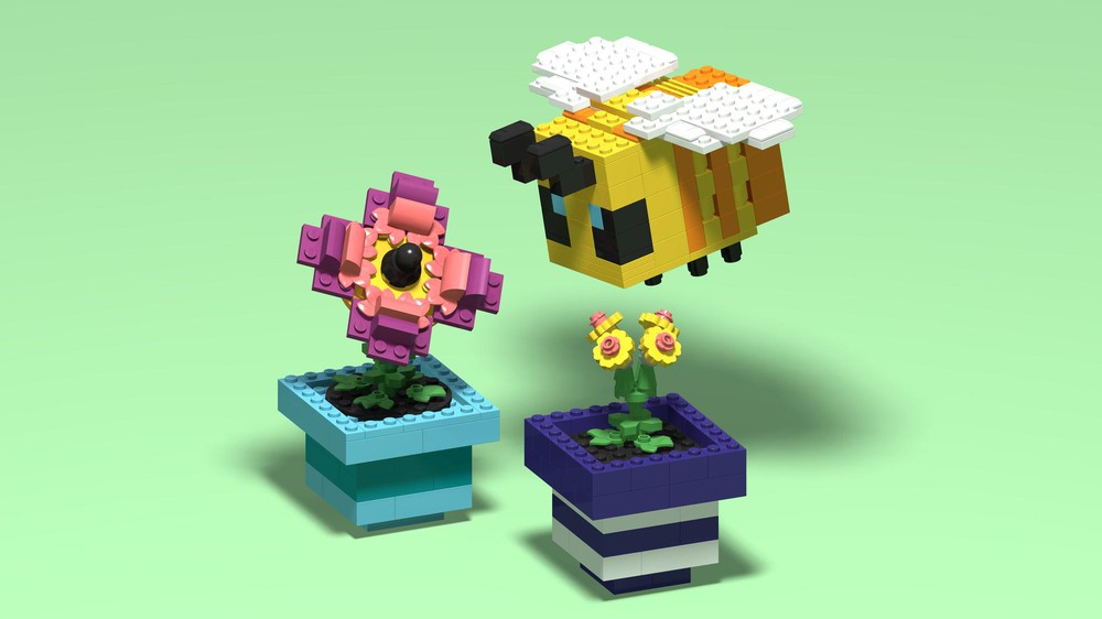 LEGO MOC Minecraft Big Bees by Thomus_Bean