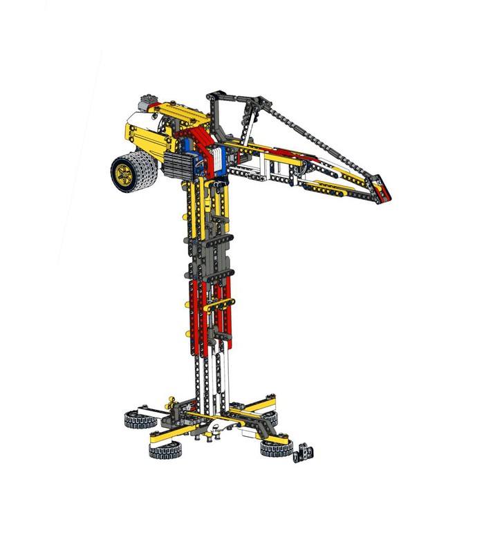 LEGO MOC Luffing Tower Crane - designed by peteria by GenieonWork