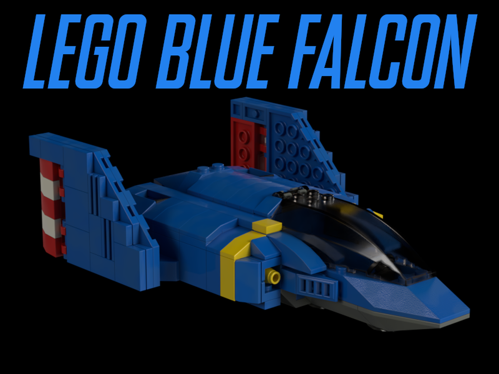 LEGO MOC Blue falcon by tacotaco64 Rebrickable Build with LEGO