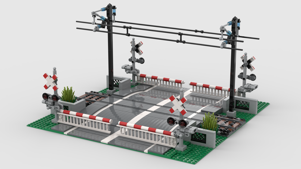 LEGO MOC Rail road crosssing with 60304 by ZealotLego