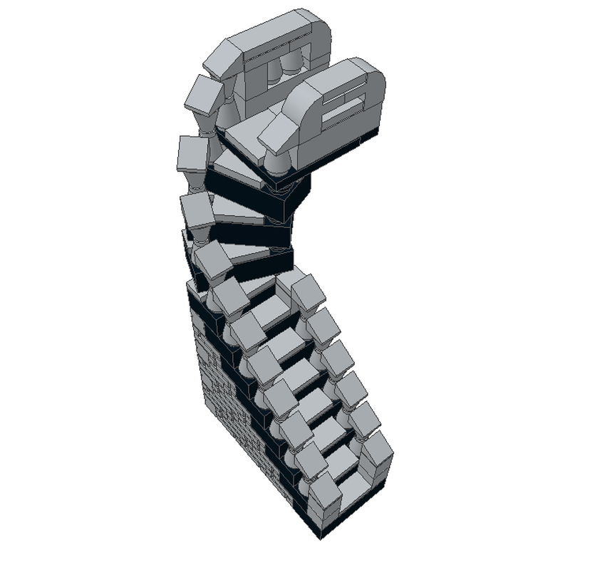 forslag Hører til Udholde LEGO MOC Stairs by federicobj | Rebrickable - Build with LEGO