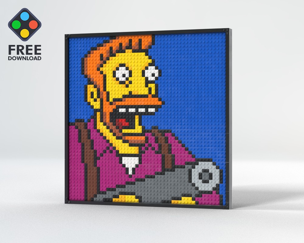 LEGO MOC Hank Scorpio Brick Art Mosaic by OneBrickPony | Rebrickable ...