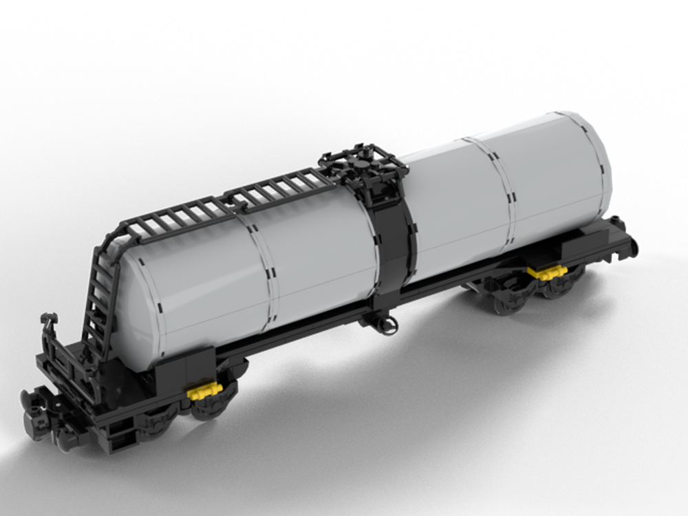 LEGO MOC 8wide 4-axle tank wagon 
