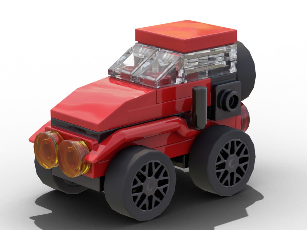 LEGO MOC Smol Red SUV with Crowbar Fenders by Thomus_Bean | Rebrickable ...