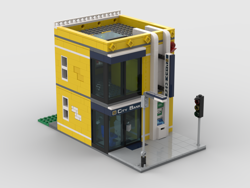 Agnes Gray jøde stressende LEGO MOC City Bank 3661 by Lickety_Brick | Rebrickable - Build with LEGO