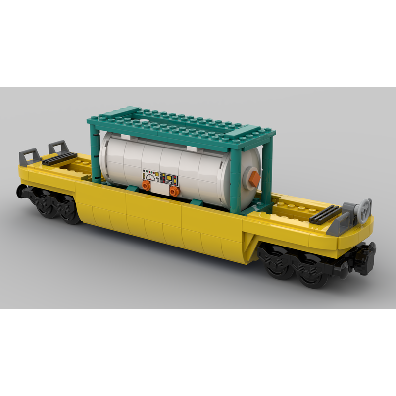 LEGO MOC TTX Container Car with a 20ft liquid container by josszo ...