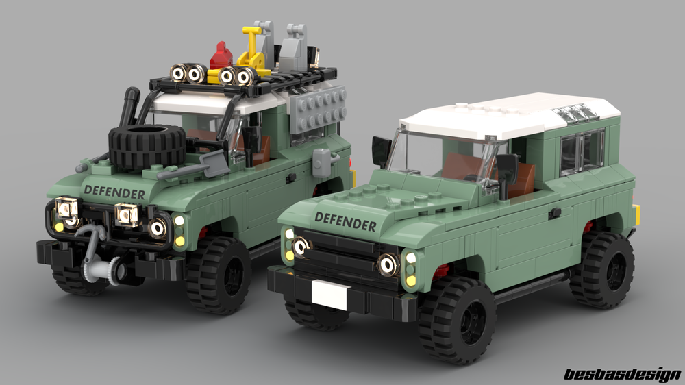 LEGO MOC Land Rover Classic Defender 90 (mini 10317) by besbasdesign