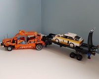 Orange Towing Truck