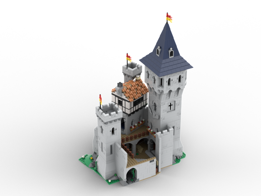 LEGO MOC Keep and low courtyard (extension for 10305) by Campistron ...