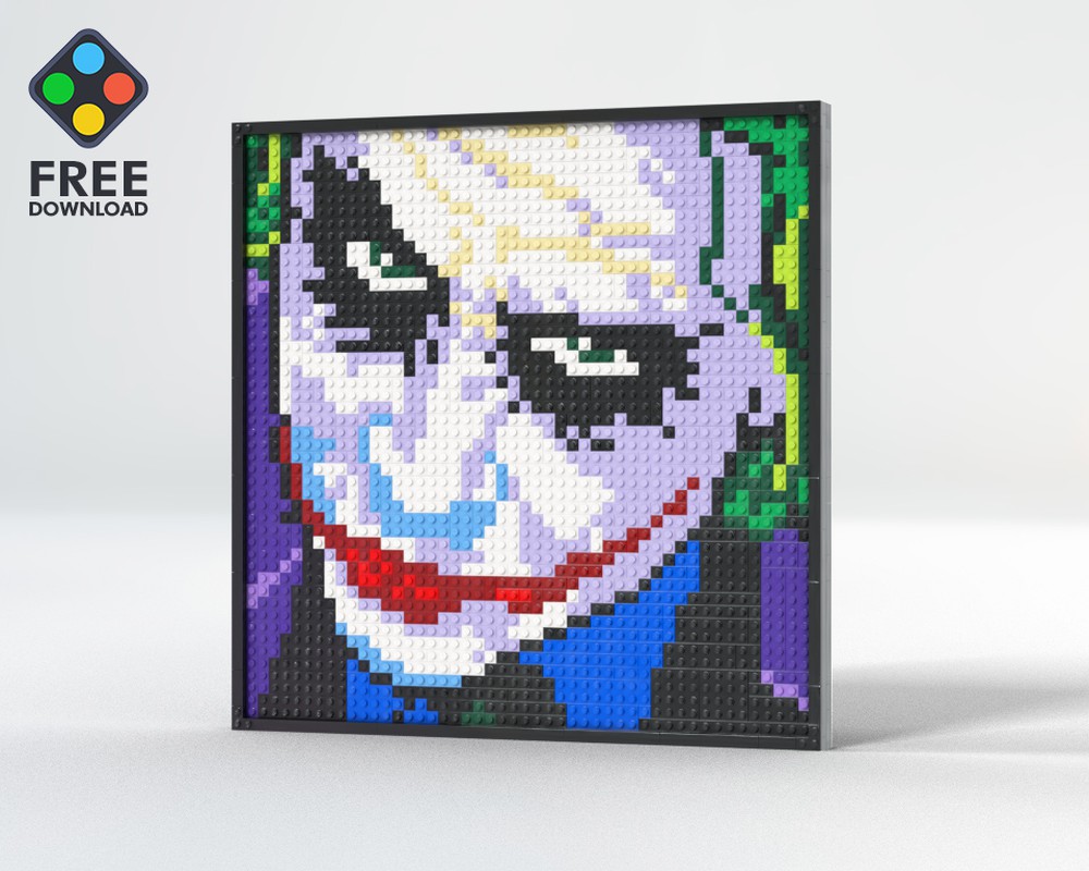 The Joker Pixel Art – BRIK