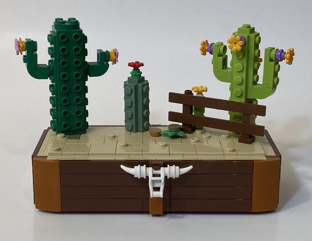 LEGO MOC Desert Minifigure Stand by BAM Mocs