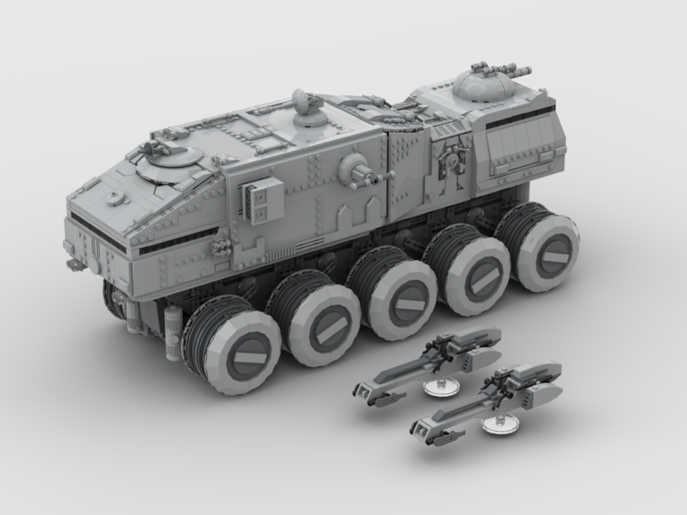 LEGO MOC Clone Turbo Tank (HAVw A6 Juggernaut) by | Rebrickable - with LEGO