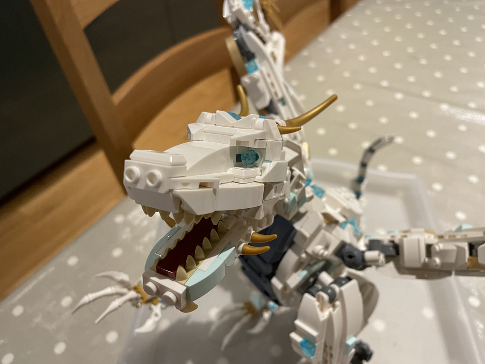 LEGO MOC Large Ice Dragon by tomclarke | Rebrickable - Build with LEGO