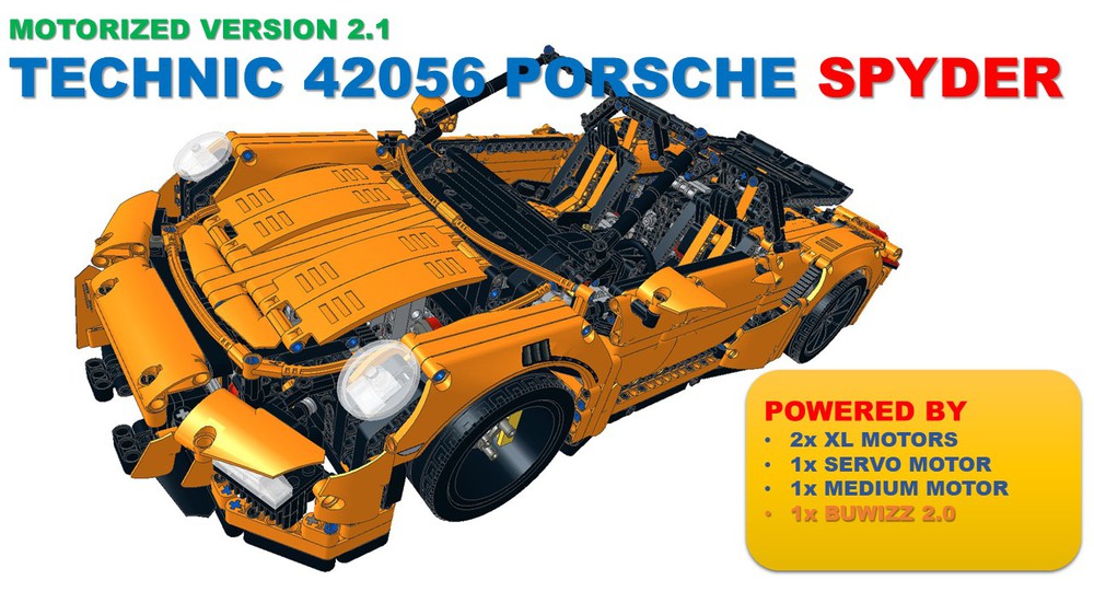LEGO 42056 PORSCHE GT3 SPYDER by Modoro | Rebrickable - Build with LEGO
