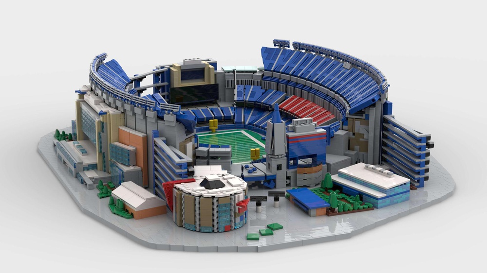 LEGO New England Football Stadium by 603bricks Rebrickable - Build with