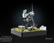 Lego micro scale AT-ST walker. It was very hard to capture…