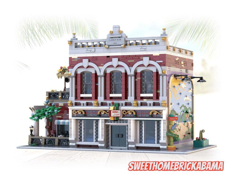 LEGO MOC Storefront Template #1: Crescent City Records by