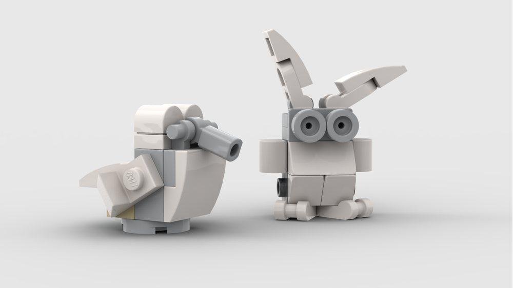 LEGO MOC 31134 Rabbit & Bird by BrickIntelligence | Rebrickable - Build ...