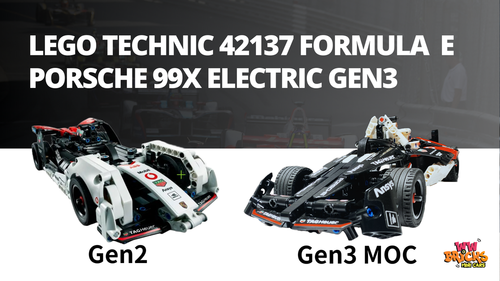 stribet Forudsætning drikke LEGO MOC Time to update 42137 Porsche Formula E 99X Electric from Gen2 to  Gen3! by WW Bricks Studio_MiniCar | Rebrickable - Build with LEGO