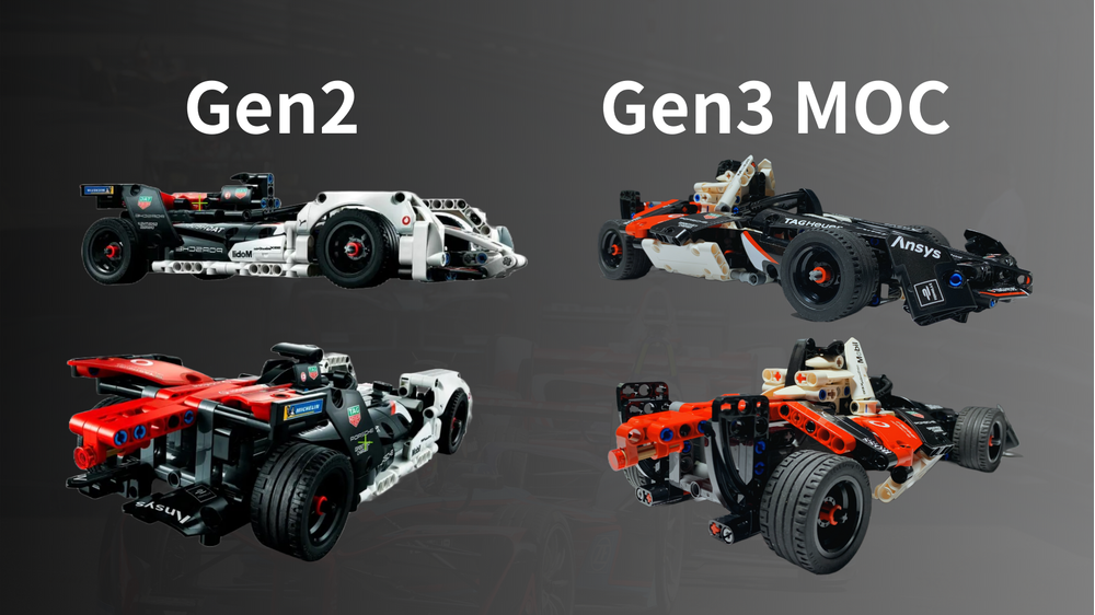 LEGO MOC Time to update 42137 Porsche Formula E 99X Electric from