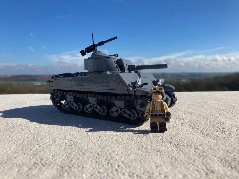 Lego® Custom instructions tank M4A3 Sherman