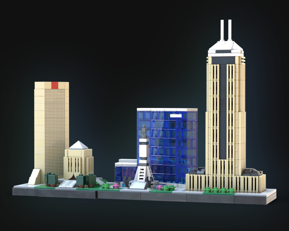 LEGO MOC Indianapolis Skyline by CarCar75 Rebrickable Build with LEGO