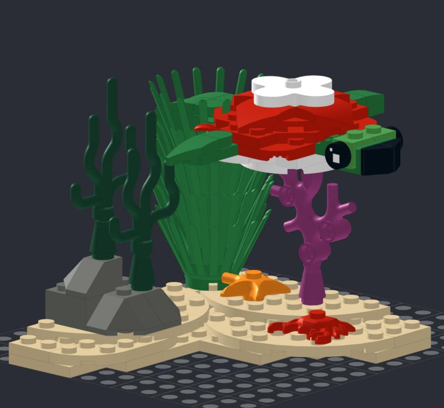 LEGO MOC Sea Turtle Decor by Space_Steave | Rebrickable - Build with LEGO