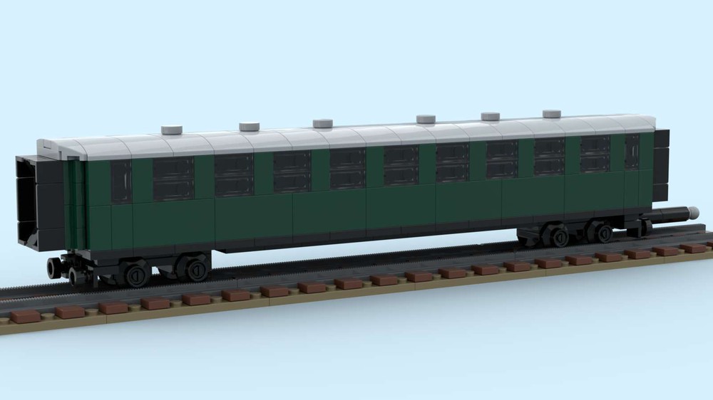 LEGO MOC Express Carriage in H0 scale for 4 stud wide track by williweb ...