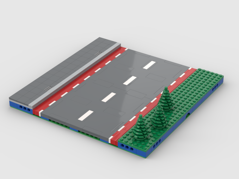 LEGO MOC MILS road with Dutch style bike lanes by BasJansen