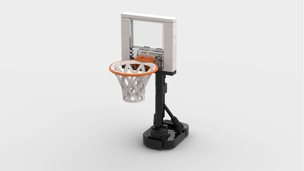 LEGO MOC Height Adjustable Basketball Hoop by 603bricks Rebrickable