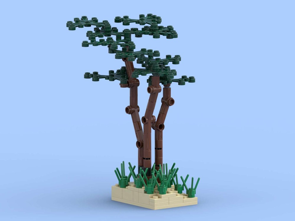 LEGO MOC Beach Pine Trees by fidi70 | Rebrickable - Build with LEGO