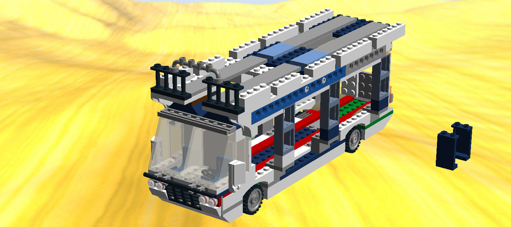 LEGO MOC - alt - car carrier Abokado Rebrickable - Build with LEGO