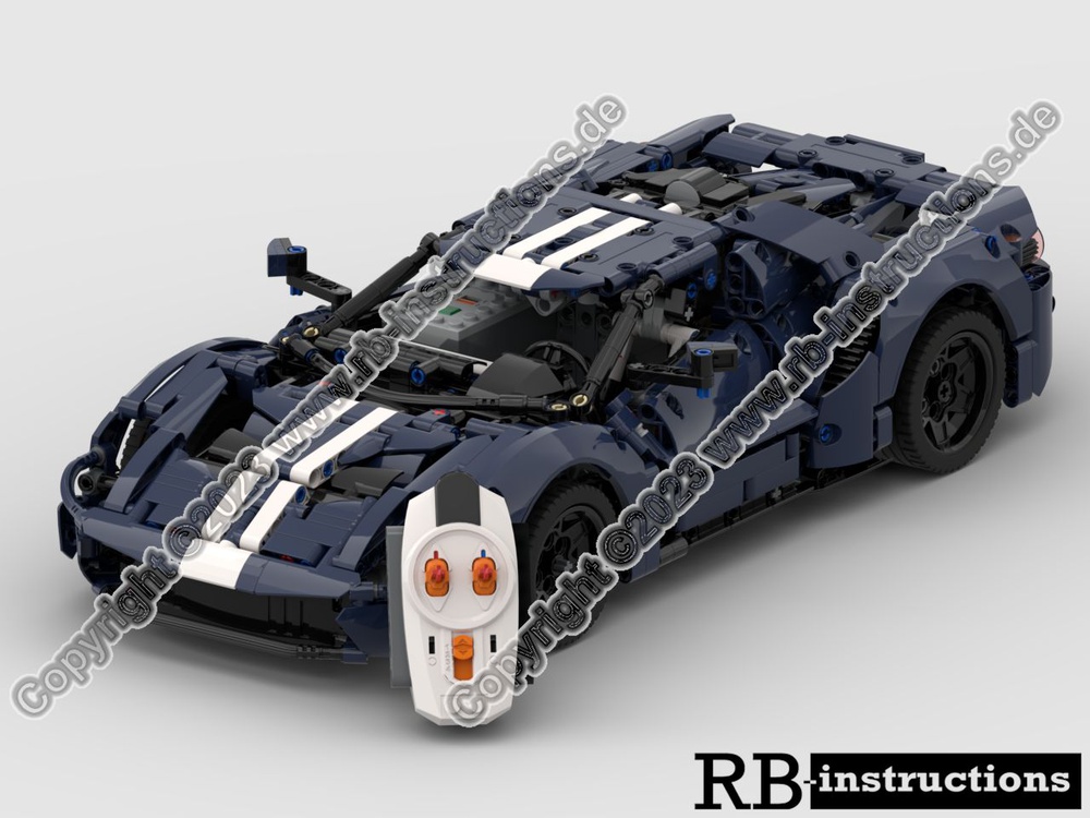 væsentligt Teenager tørst LEGO MOC 2022 Ford GT as RC-Version with Power Functions by RB-instructions  | Rebrickable - Build with LEGO