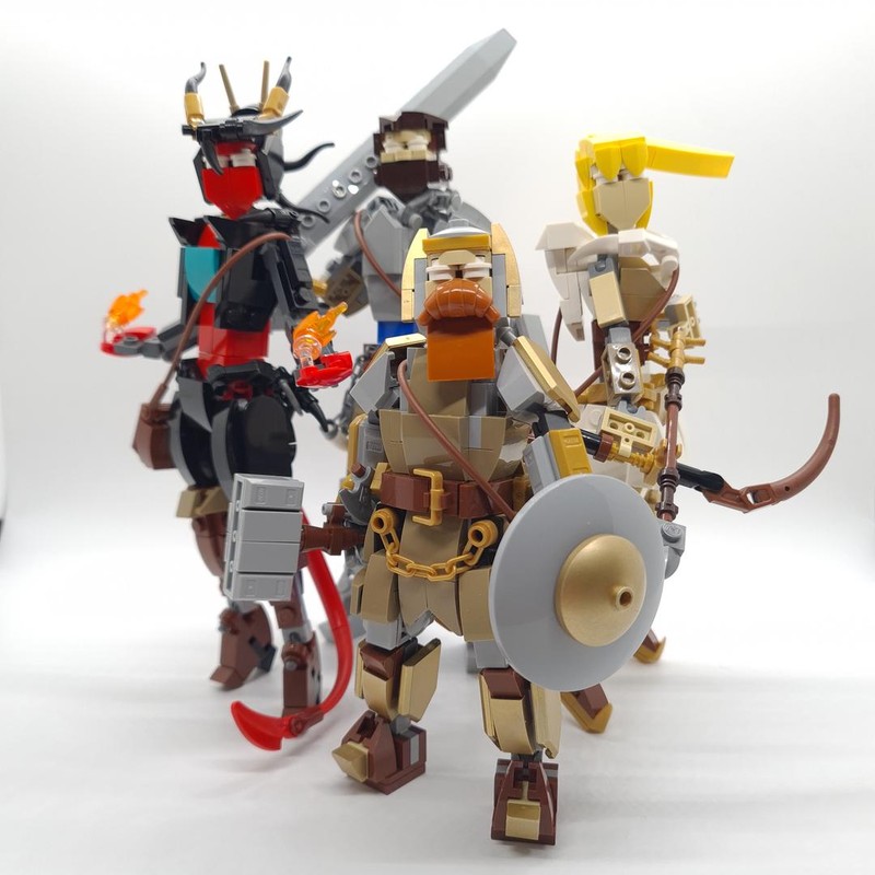 LEGO MOC DnD inspired adventurers by Moc_Lobster | Rebrickable - Build ...
