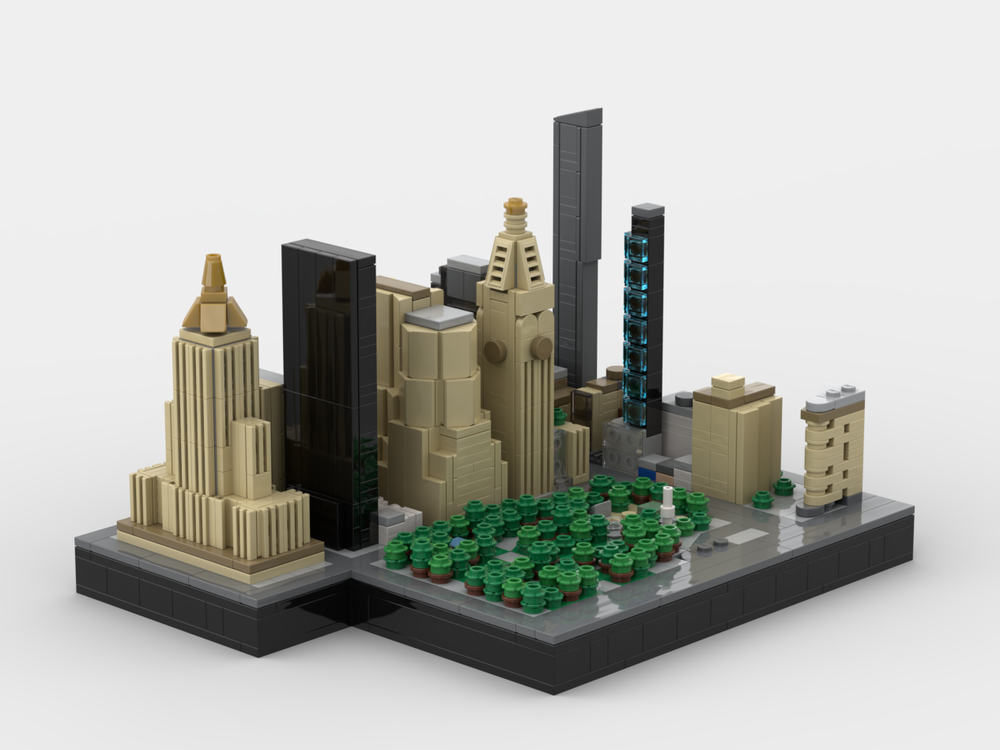 MOC Square Park - NYC by Taters | Rebrickable - Build with LEGO