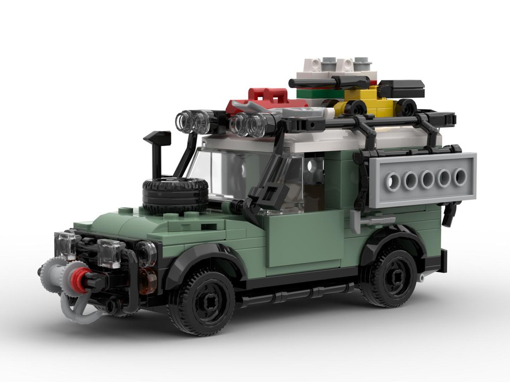 En trofast pude barbering LEGO MOC 10317 Land Rover Classic Defender 90 - Minifigure Scale by magan |  Rebrickable - Build with LEGO