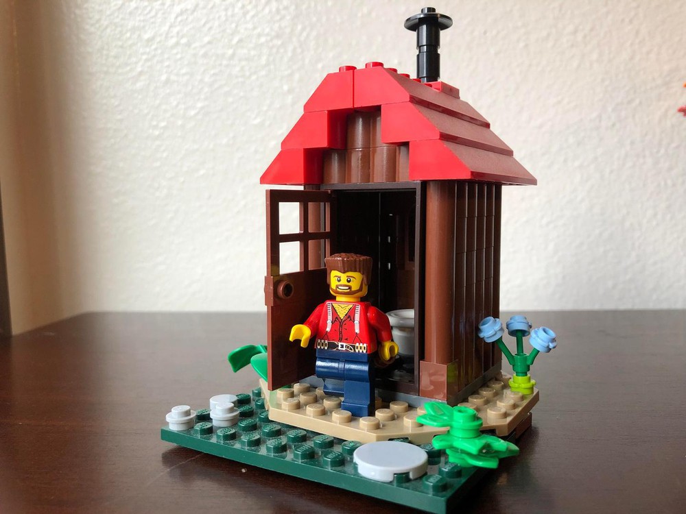 Lego Moc Outhouse By Camoducktape Rebrickable Build With Lego