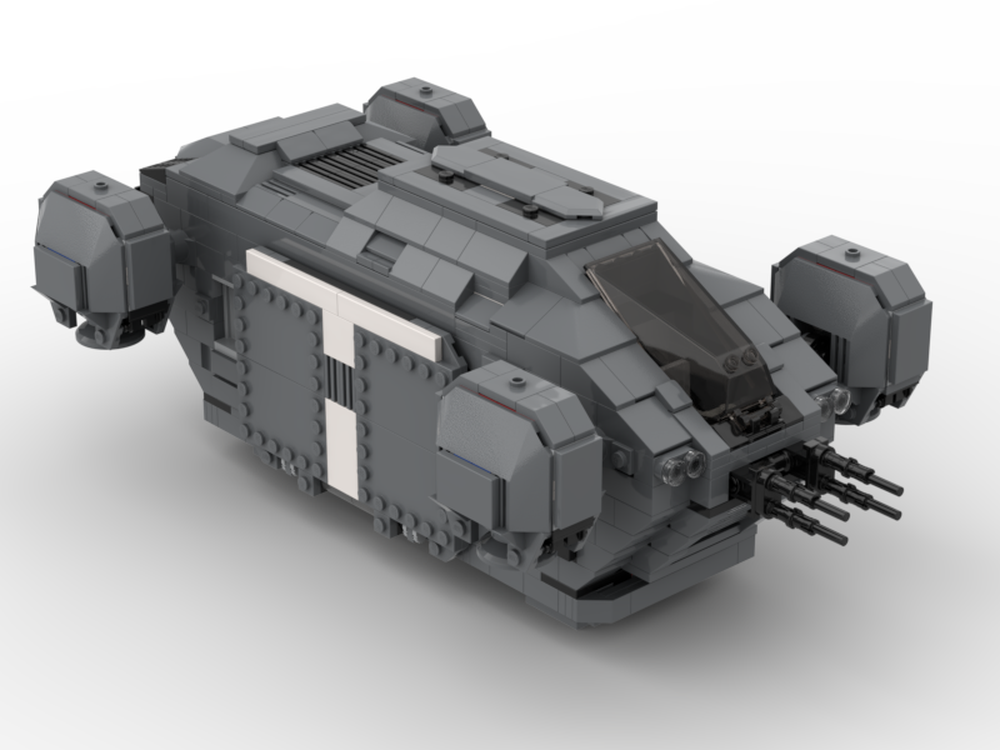 LEGO MOC Star wars style dropship by Beaver Brix Rebrickable