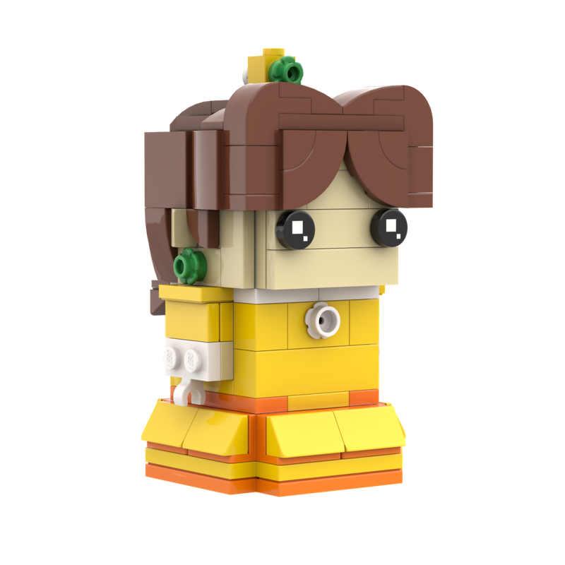 MOC Brickheadz Princess Daisy by Brickheaderz | Rebrickable Build with LEGO