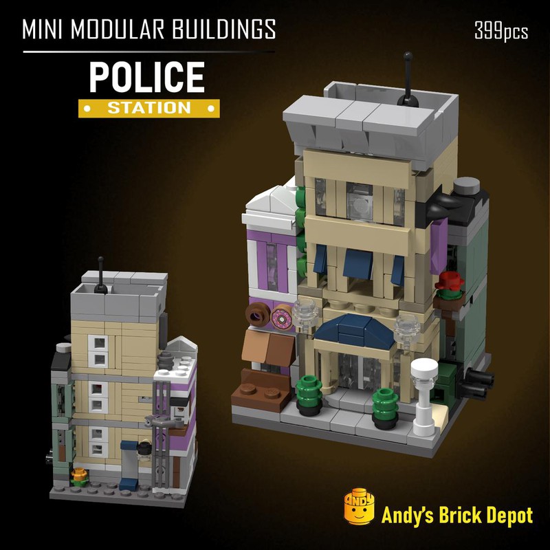 Lego mini police station new arrivals