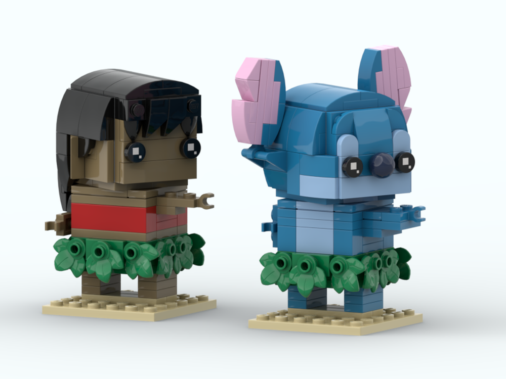 I built LILO and stitch in LEGO 