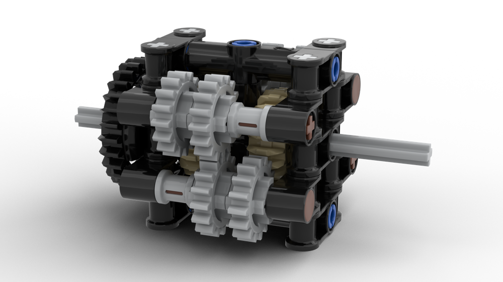 LEGO MOC Simple motorized turntable by mic8per