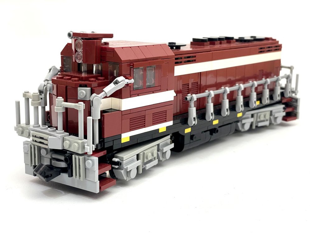 LEGO MOC 1:48 SCBT&P Santa Fe CF7 (train motors) by NonsenseWars ...