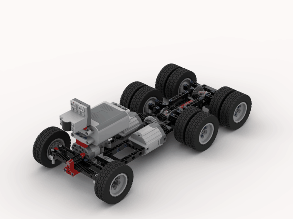 LEGO MOC rc semi truck chassis by ZH BRICKS | Rebrickable - Build with LEGO