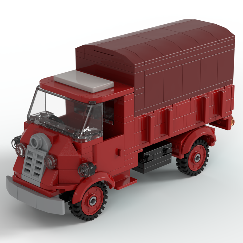 LEGO MOC Fordson Thames 7V 4x2 Curtain Side Flatbed RBHC by
