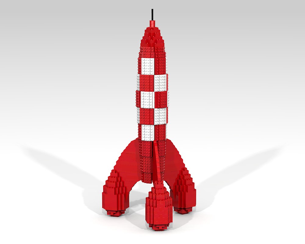 En nat Havn vand blomsten LEGO MOC Tintin Rocket by ThomSten | Rebrickable - Build with LEGO